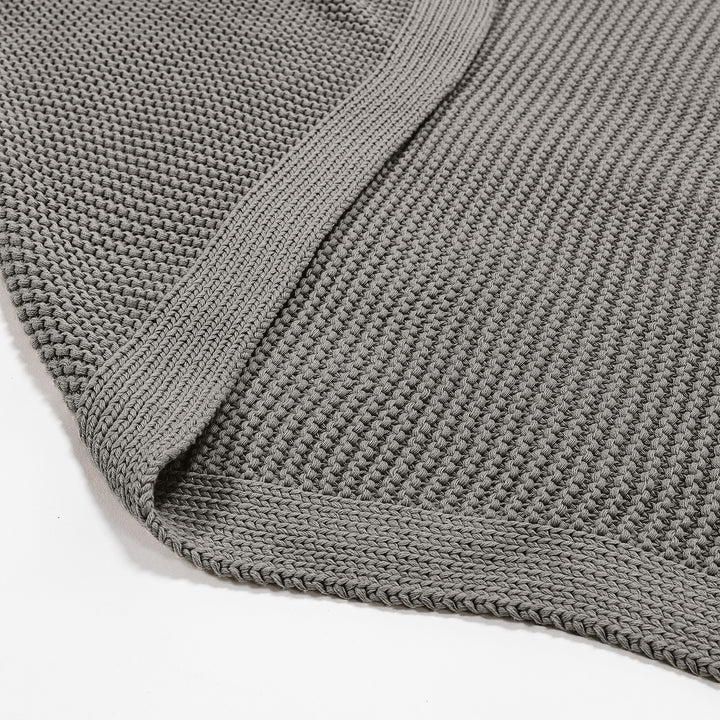 Couverture / Plaid - 100% Coton Ellos Gris 02