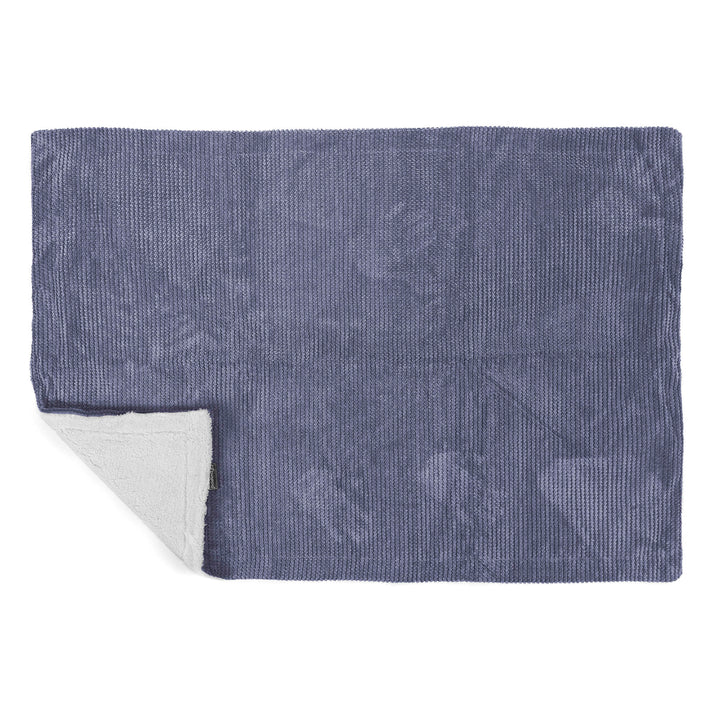 Plaid / Couverture Sherpa - Velours Côtelé Gaufré Violet 03