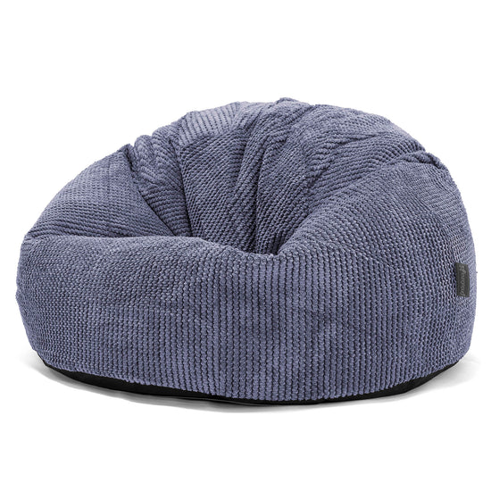 Pouf Poire Classique - Velours Côtelé Gaufré Violet 01