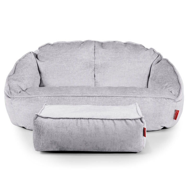 Pouf Canapé Bubble - Chenille Gris 02