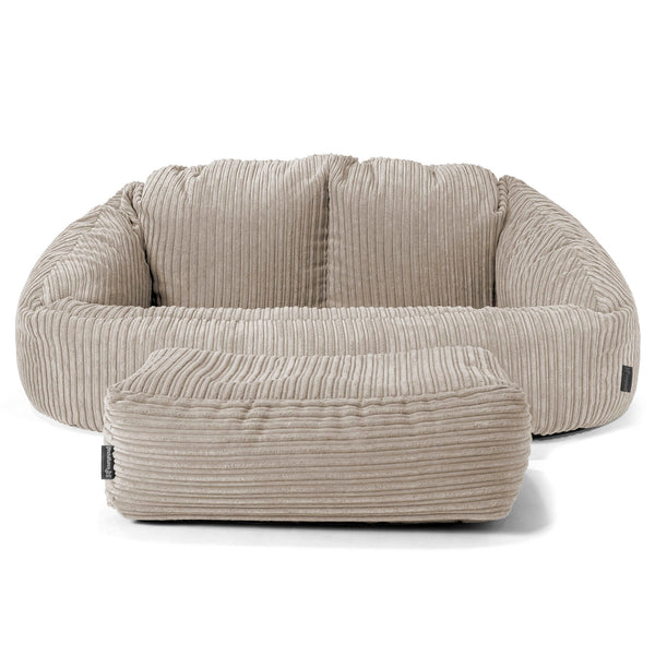 Pouf Canapé Bubble - Côtelé Vison 01