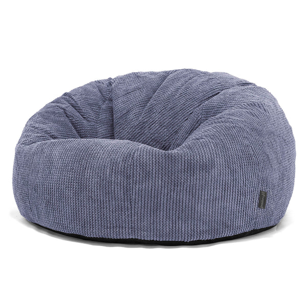 Pouf Canapé Classique - Velours Côtelé Gaufré Violet 01