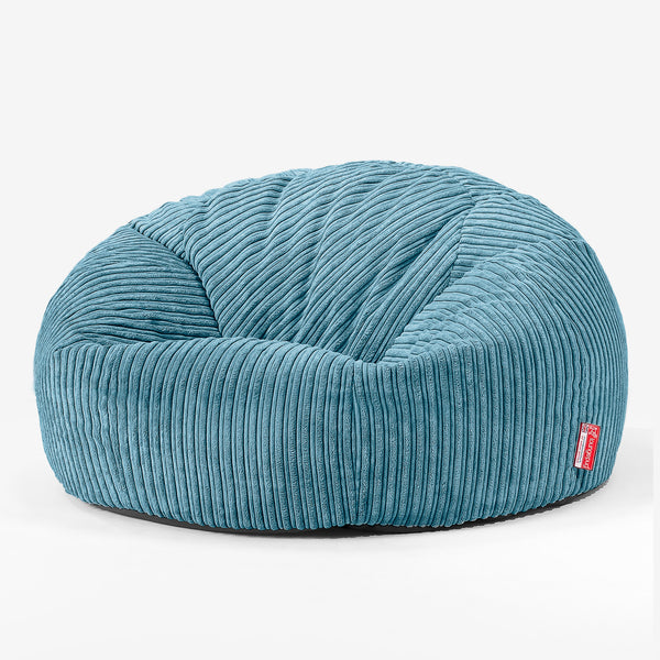 Canapé Pouf pour Enfant 6-14 ans - Côtelé Mer Égée 01
