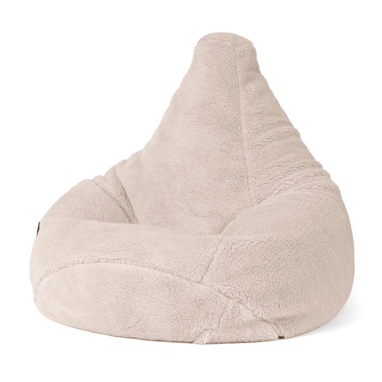 Pouf Poire Gamer - Fausse Fourrure Nounours Vison 01