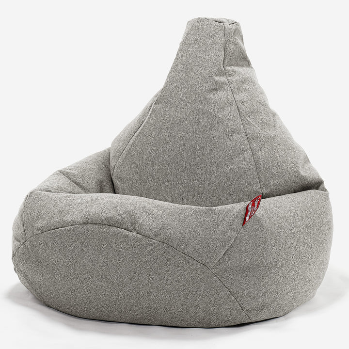 Pouf Poire Gamer - Interalli Laine Argent 02