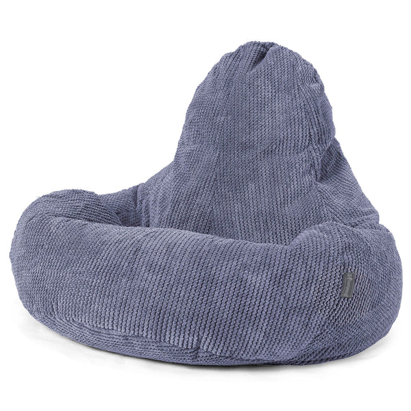 Pouf Gamer Ultra Lux - Velours Côtelé Gaufré Violet 01