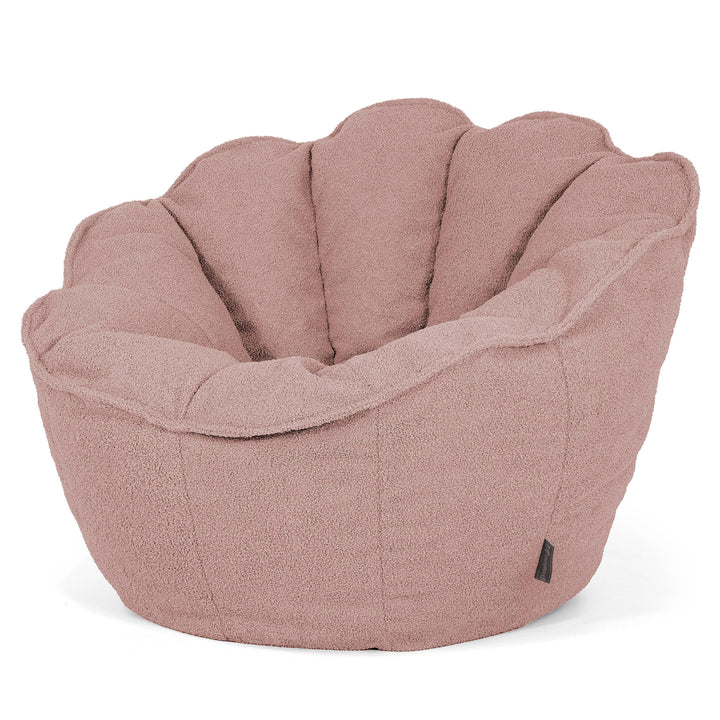 Pouf Fauteuil Natalia Sacco - Bouclé Rose_02