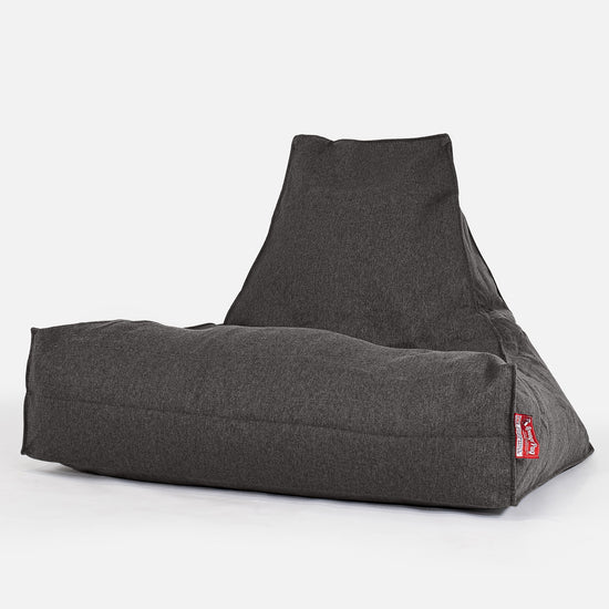 Pouf Fauteuil Relax - Interalli Laine Gris 01