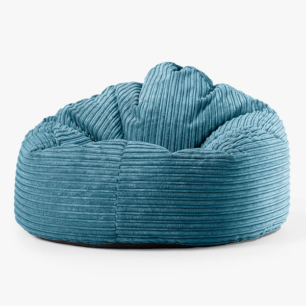 Pouf Géant Câlinou pour Enfants 3-8 ans - Côtelé Mer Égée 01