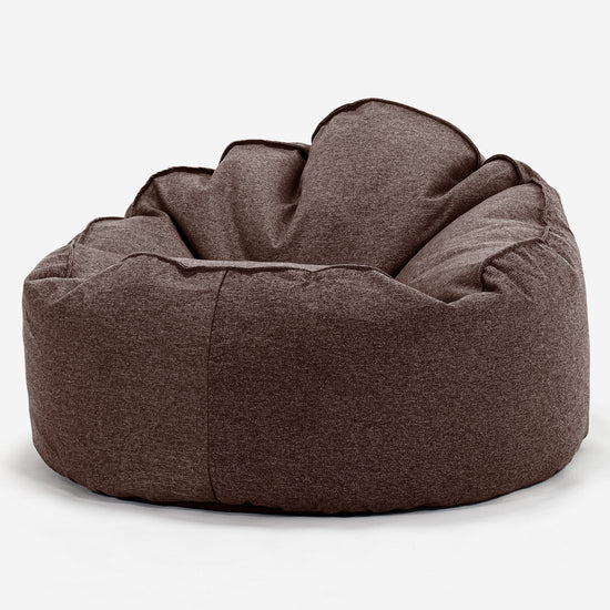 Pouf Poire, Archi - Interalli Laine Marron 01