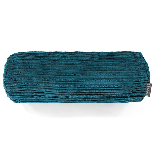 Traversin 20 x 55cm - Côtelé Bleu Canard 01