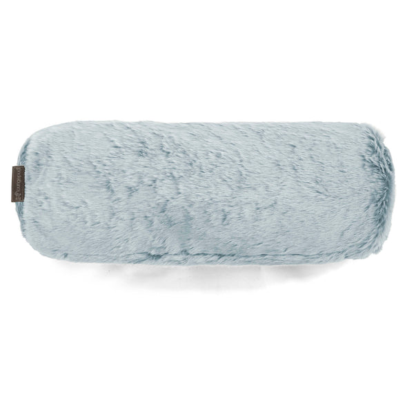 Traversin 20 x 55cm - Fausse Fourrure Lapin Bleu Pastel 01