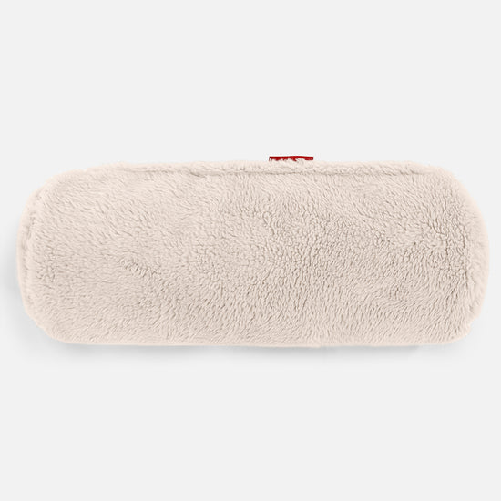 Traversin 20 x 55cm - Fausse Fourrure Nounours Crème 02