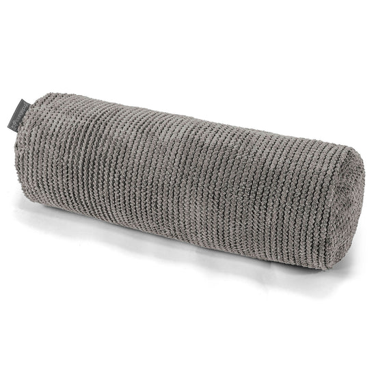 Traversin 20 x 55cm - Velours Côtelé Gaufré Anthracite 01