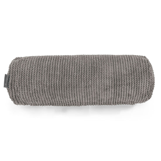 Traversin 20 x 55cm - Velours Côtelé Gaufré Anthracite 02