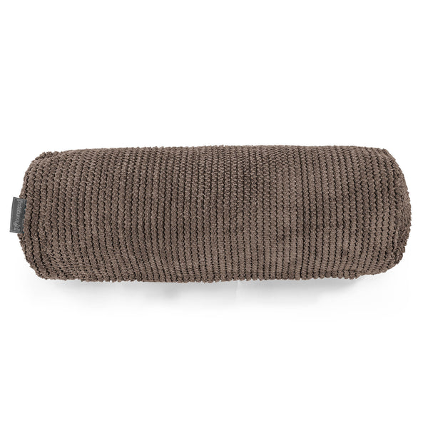 Traversin 20 x 55cm - Velours Côtelé Gaufré Chocolat 01