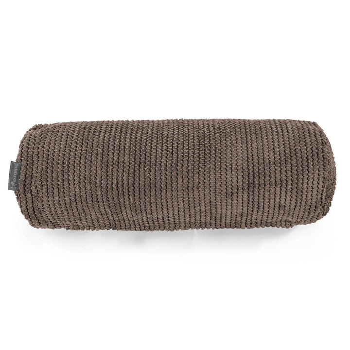 Traversin 20 x 55cm - Velours Côtelé Gaufré Chocolat 02