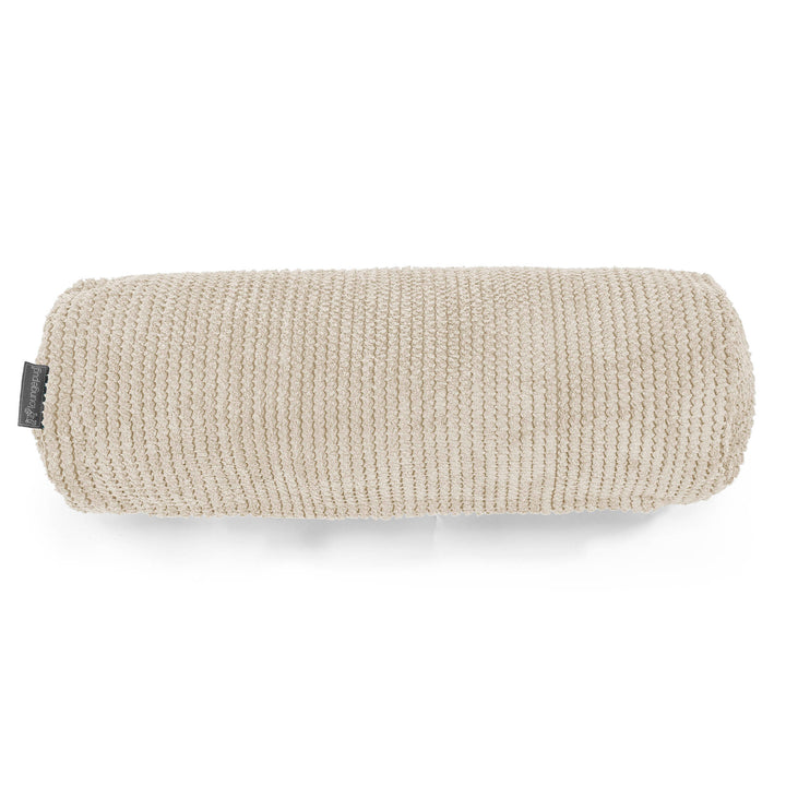 Traversin 20 x 55cm - Velours Côtelé Gaufré Crème 02