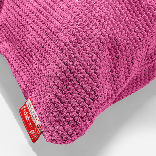Traversin 20 x 55cm - Velours Côtelé Gaufré Rose 03