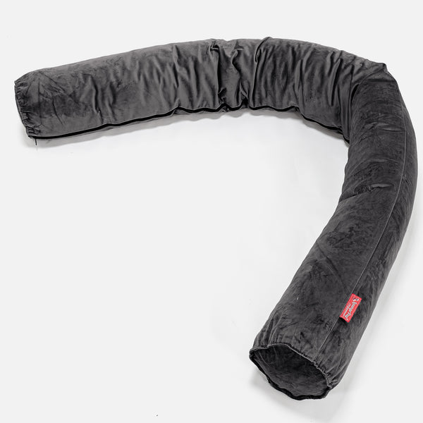 Traversin XXL - Velours Anthracite 01